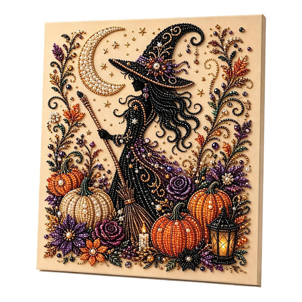 Halloween Ghost Pearl Art DIY Kit 3D Diamond Painting Craft Home Decor Gift