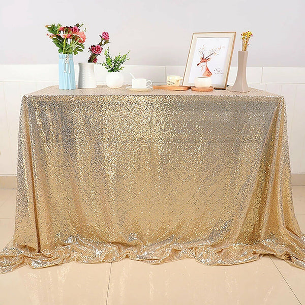 180x120cm Sequin Table Cloth Backdrop Tablecover Party Wedding Event Decoration
