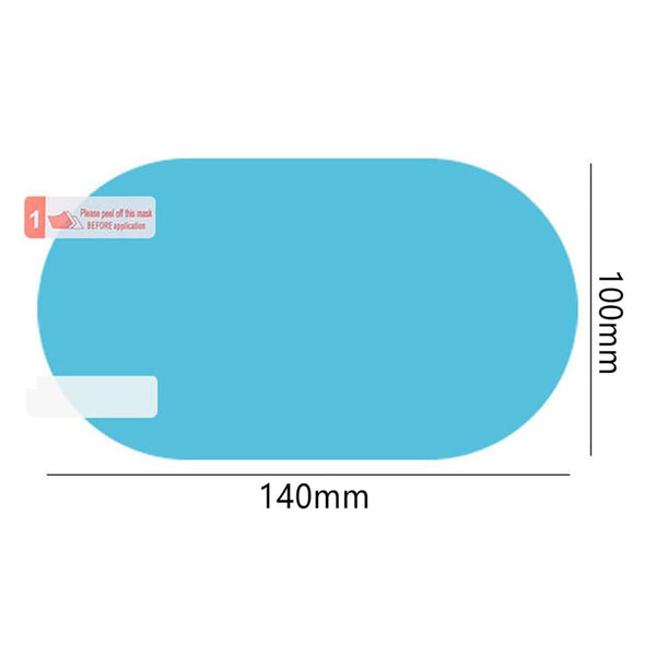 2Pcs Rainproof Car Rearview Mirror Sticker Anti-fog Protective Film Rain Shield