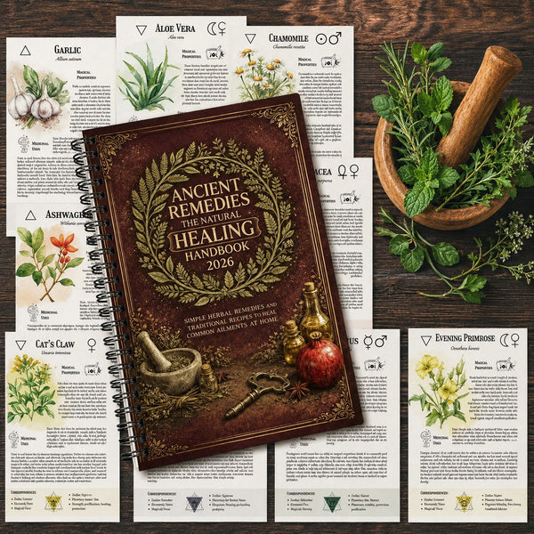 Natural Healing Handbook – Spiral-Bound Herbal Remedies & Natural Remedies Guide Book