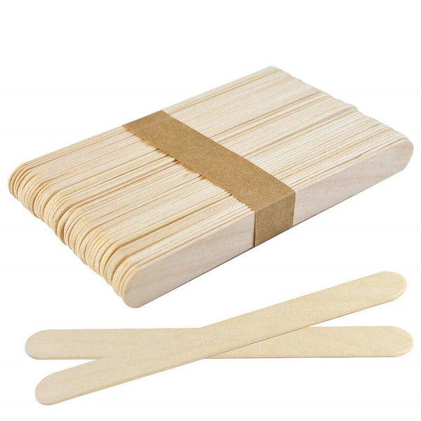 300 Pack Wooden Waxing Spatulas – Disposable Wax Applicator Sticks for Hair Removal and Craft Use
