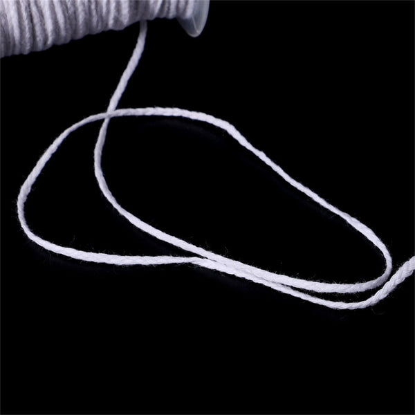 Up 4x 61M/Roll Spool of Cotton Square Braid Candle Wicks Wick Core Candle Making