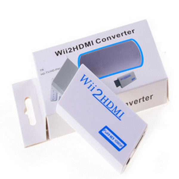 1080p HD Video Output Wii Wii2HDMI 3.5mm Adapter 480i HDMI Converter Mini Audio
