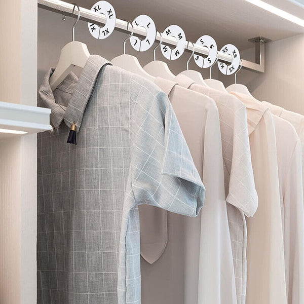 20x  Blank Closet Size Dividers Round Clothing Rack Organizer Home Shop Favor AU