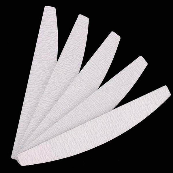 5-200X Nail Files Double Sided 100/180 Grit Professional Manicure Pedicure Acry