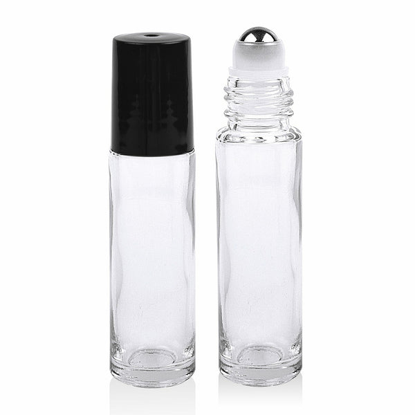 10PCS Glass Roller Bottles Essential Oil Roll-On Bottles 5ML 10ML
