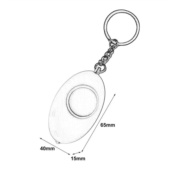 120dB Personal Alarm Safety Keychain Panic Security Emergency Torch Alert  AUS