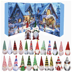 Gnome Advent Calendar 2026 – 24 Plush Christmas Gnomes in a Fold-Out Countdown Box