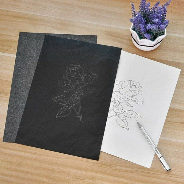 50x Sheets Carbon Paper Transfer Copy Graphite Tracing A4 Wood Canvas Art Black