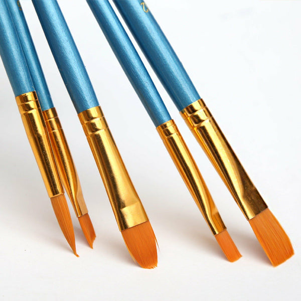 10 Pcs Artist Paint Brushes Set Kit Watercolour Acrylic Oil Face Painting Craft