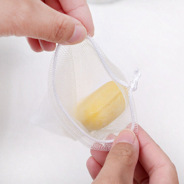 Soap Bubble Mesh Bags Exfoliating Foaming Soap Cleaning Bath Saver Bags