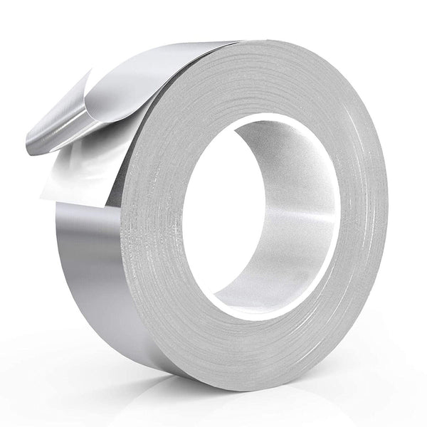 2M Aluminium Foil Adhesive Sealing Tape Heating Duct Silver Repairs WaterProof