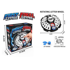 Word Game Family Board Game for Kids Adults Fun Fast-Paced Puzzle Game Xmas Gift