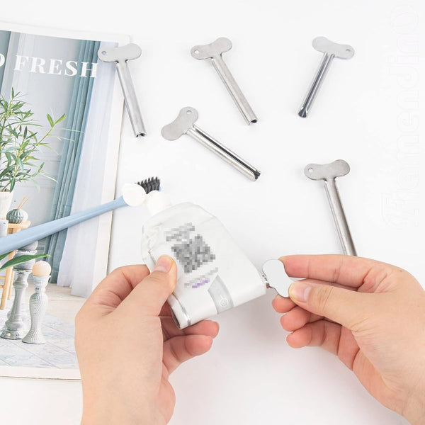 10PCS Stainless Steel Toothpaste Squeezer Tube Roller Dispenser Tool