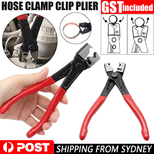 Hose Clamp Clip Plier Set Swivel Jaw Flat Angled Band Automotive Tool Set Red AU