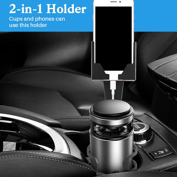 2in1 Car Phone Cup Holder Stand Cradle Adjustable 360 Degree Cell Phone Mount AU