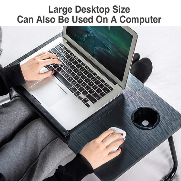 Small Bedside Table Multifunctional Foldable Desk Portable Folding Bedside Tray