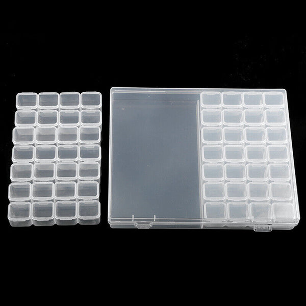 56Grids Storage Box Plastic Jewelry Organizer Case Container Bead Craft Portable