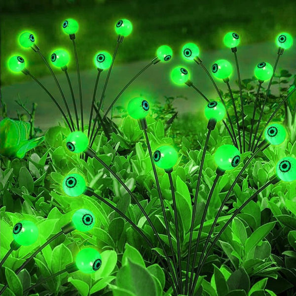 IP65 rated solar Halloween lights outdoors in the weather