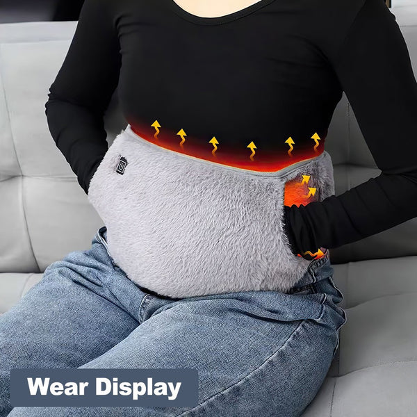 Heat Pad Belt Menstrual USB Cramps Waist For Period Pain Relief Electric Heating