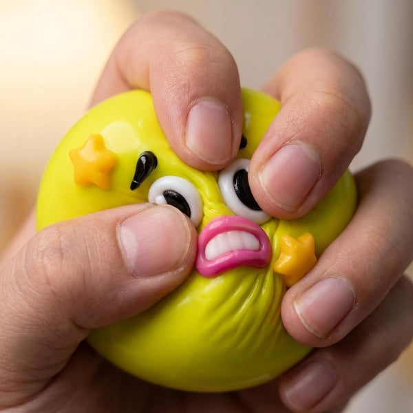 Smushers Face Squishy Stress Relief Toy Soft Slow Rising Sensory Squeeze Ball