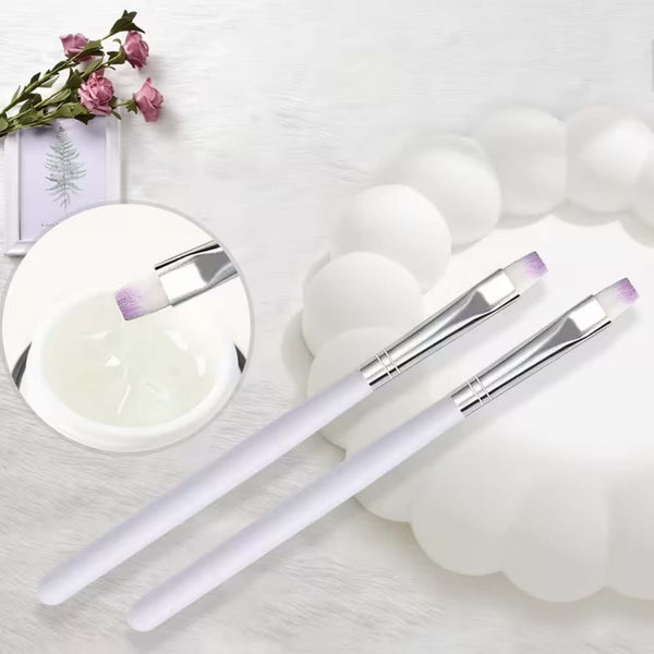 2PCS Nail Art Brush Pens Nylon Acrylic Liner Painting Brushes