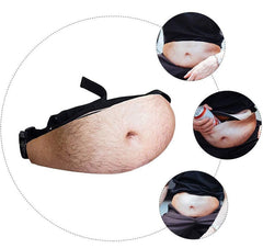 Funny Beer Belly Bum Bag – Novelty Dad Bod Waist Pack, Secret Santa Gag Gift