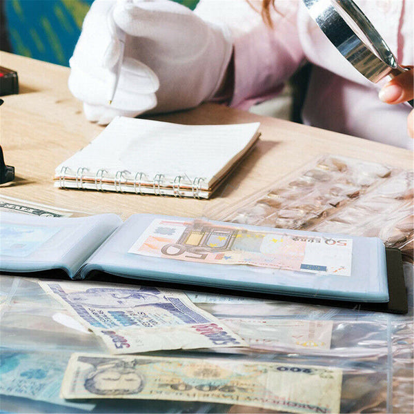 Banknote Currency Collecting Album,Dollar Bill Holders World Money Storage Book