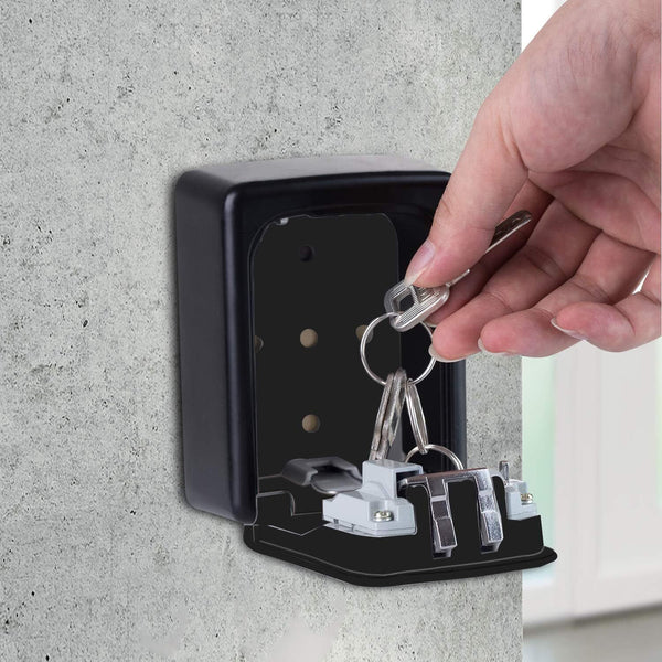 2PCS Wall Mounted Key Lock Box 4 Digit Combination Security Storage Safe