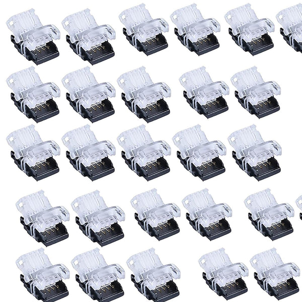 10MM LED STRIP LIGHT SOLDERLESS RGB SNAP CONNECTOR 4 PIN WIRE WATERPROOF