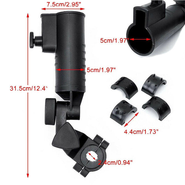 Durable Golf Umbrella Holder For Buggy Cart/ Baby Pram/ Wheelchair Clicgear AU