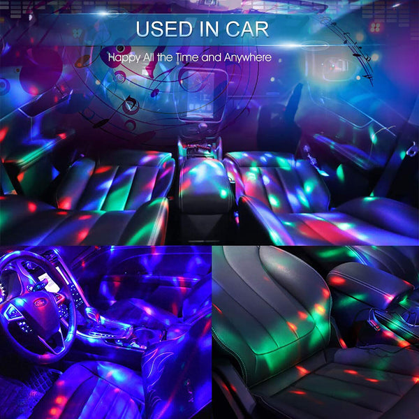 USB Mini LED RGB Disco Stage Light Party Club DJ KTV Magic Phone Sky Ball Lamp