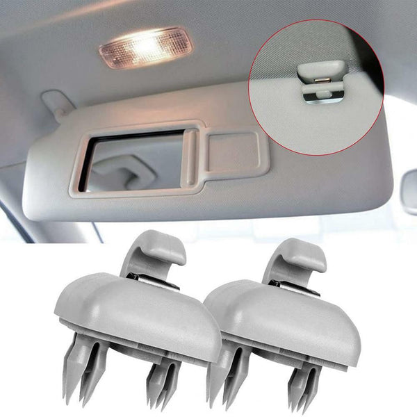 4pcs Sun Visor Clip Holder Hook Bracket For Audi A3A4LA5A6LQ5Q3 8U0857562A Gray