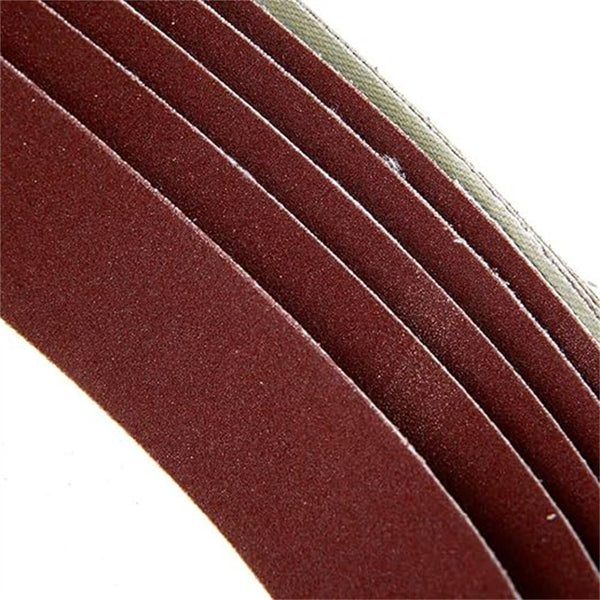 20pcs Sanding Belt Set 100x610mm | 80 120 180 Grit Abrasive Belts for Wood Metal Polishing