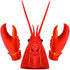 Funny Crab Lobster Claw Gloves and Headdress Set – Latex Cosplay Costume Party Accessories