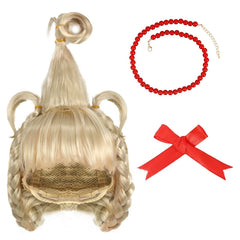 Cindy Lou Who Costume Grinch Costume Kids Adults Dress Cape Wig Book Week Outfit