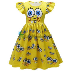 SpongeBob Costume Dress Girls Kids – Book Week Birthday Party Dress Up