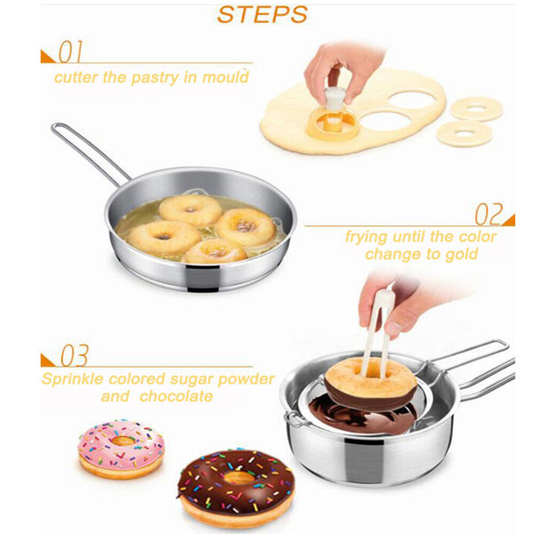 Donut Mold Creative Decorating Baking Maker Bread Cutter Tools Cake DIY Desserts