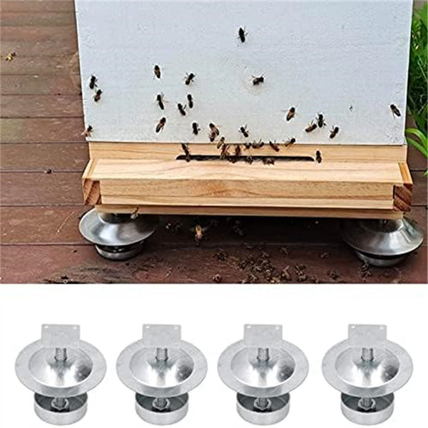 8x ant proof hive feet Stainless Steel hive stand hive legs ant-proof Bee tools