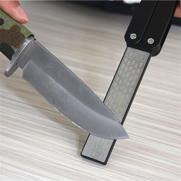 Outdoor Folding Diamond Sharpener Knife Sharpening Stone for Kitchen Garden New