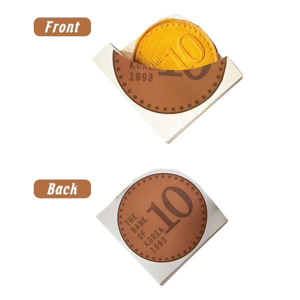 100PCS Food Packaging Gold Coin Box French Fries Bread Takeaway Packaging Boxes
