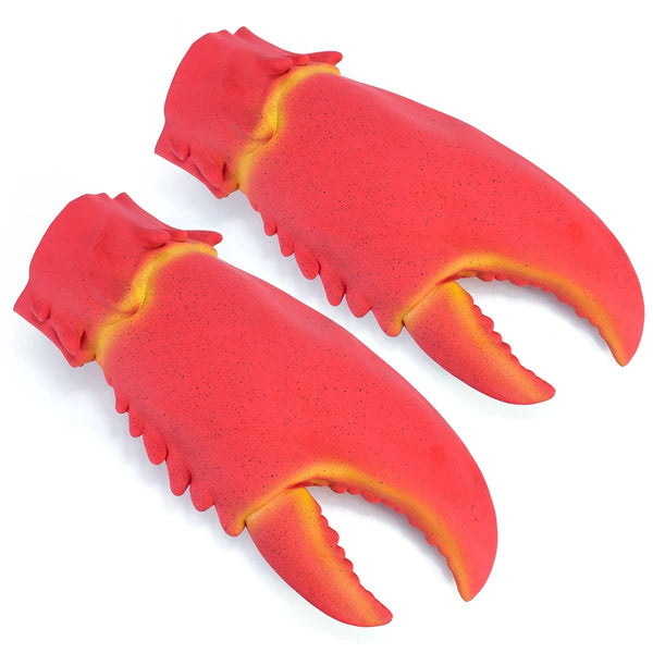 Funny Crab Lobster Claw Gloves and Headdress Set – Latex Cosplay Costume Party Accessories