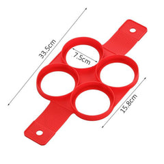 Non Stick Omelette Mold Mould Silicone Pancake Maker Pan Cooking Egg Flip Ring