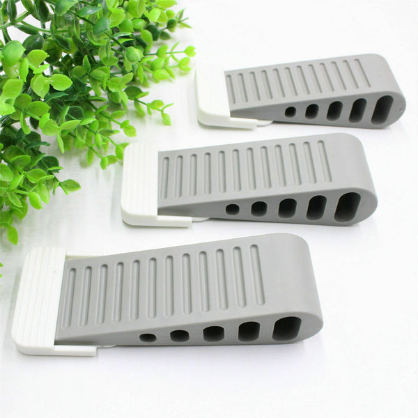 Door Stoppers Floor Carpet Heavy Duty Door Stop Security Rubber Stainless Steel