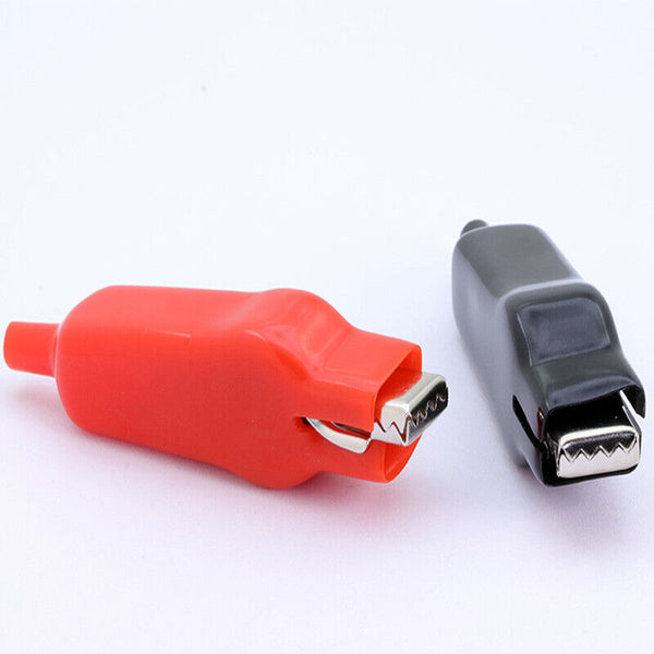 20x For Electrical Jumper Wire Clamp Voltage-Test Clip Sheathed Alligator Clip