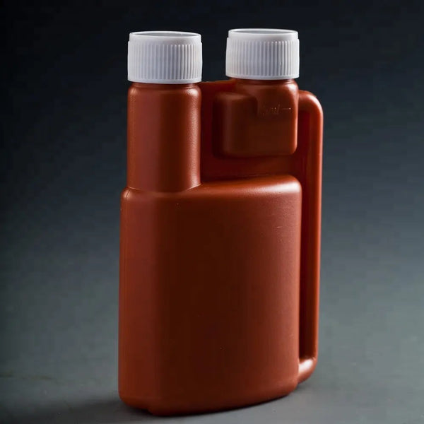 16PCS 250ML Twin Chamber Measuring Bottles with Tamper Evident Caps