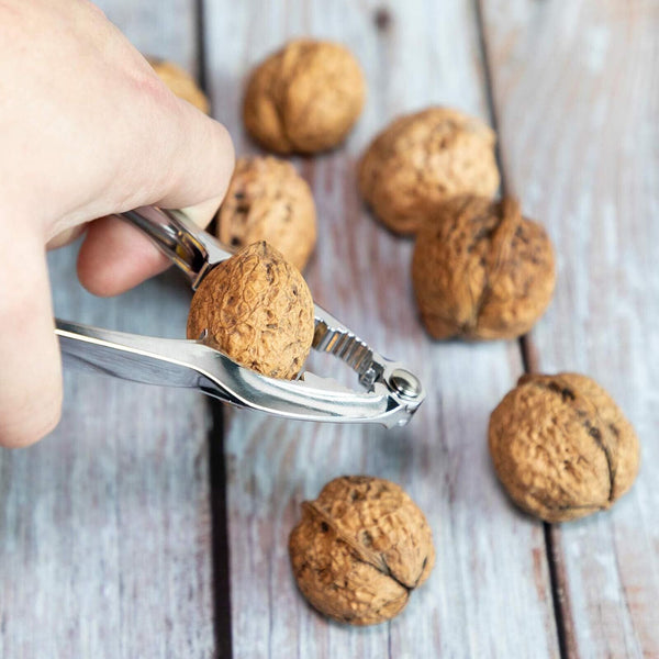 Nut Cracker Plier Sheller Opener Walnut Almond Chrome Kitchen NutCracker