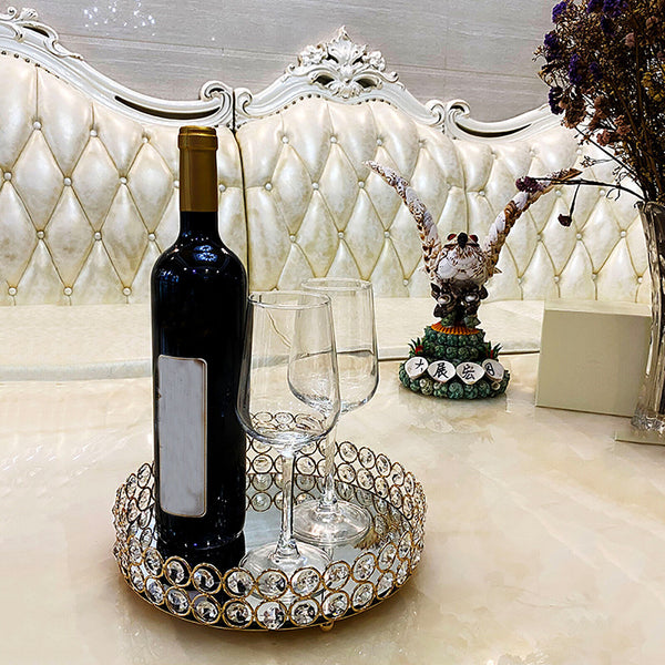 Mirror Gold Dessert Cupcake Cake Stand Holder Display Plate Centrepiece Wedding