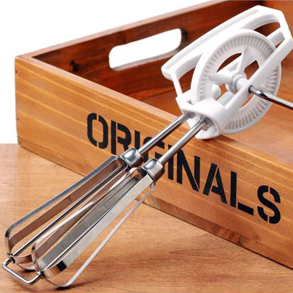 Cooking Tool  Stainless Steel  Hand Egg Whish  Rotary  New Mixer  Egg Beater
