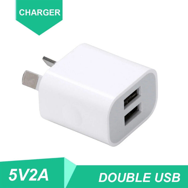 Universal World Travel Adapter 2 USB Charger US/UK/EU/AU Plug Converter 100-240V